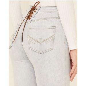 Flare IDYLLWIND lace up jeans HIGH RISE